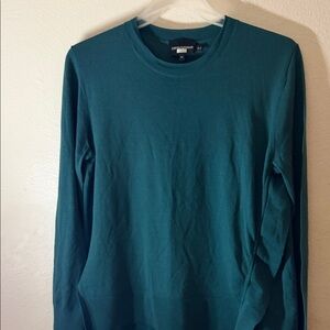 Emporio Armani women’s  Deep Teal Long Sleeve virgin wool sweater